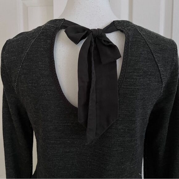 Lululemon Black Gray Sattva Pullover Sweater Merino Wool Blend Top EUC - Picture 9 of 9